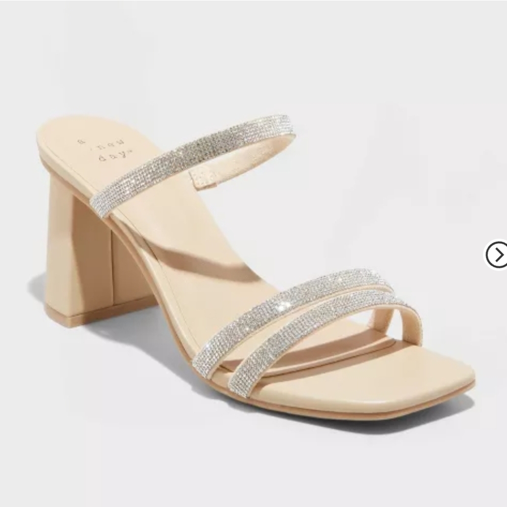 Elegant Beige Strappy Heels